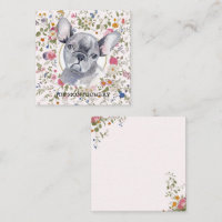 Floral French Bulldog Dog Mum Notecard