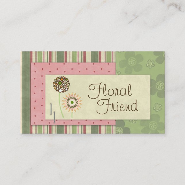 Floral Friend Business Cards (Front)