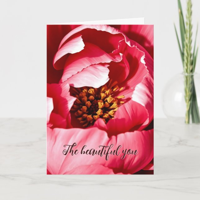 Floral  Friendship card with original sentiment (Front)