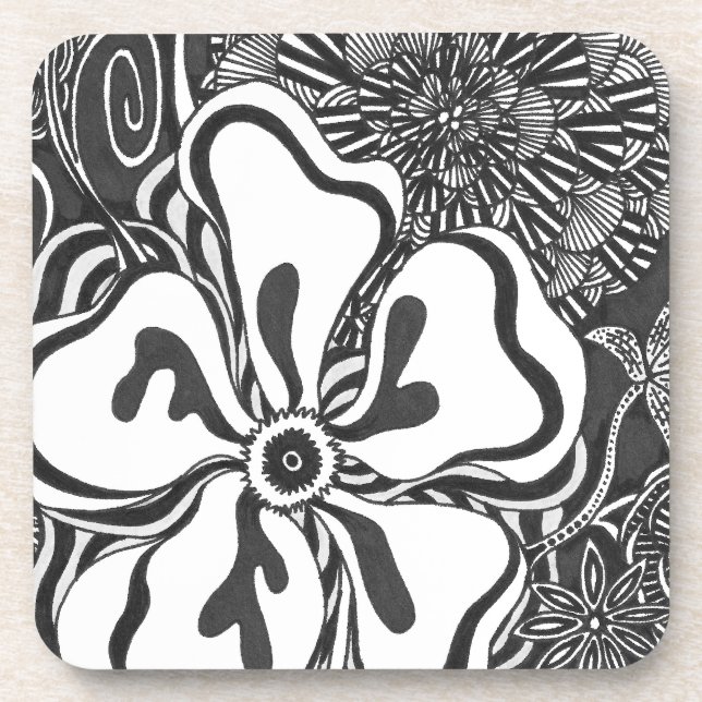 Floral Frill | Customisable Coasters (Front)
