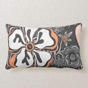 Floral Frill   Customisable Colour   Throw Pillow