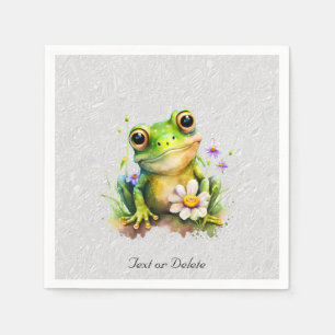 Floral Frog Napkins