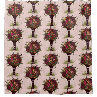 Floral Fun Shower Curtain with Trending Colours