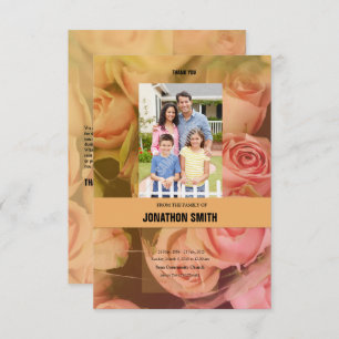 Floral Funeral Thank You Card