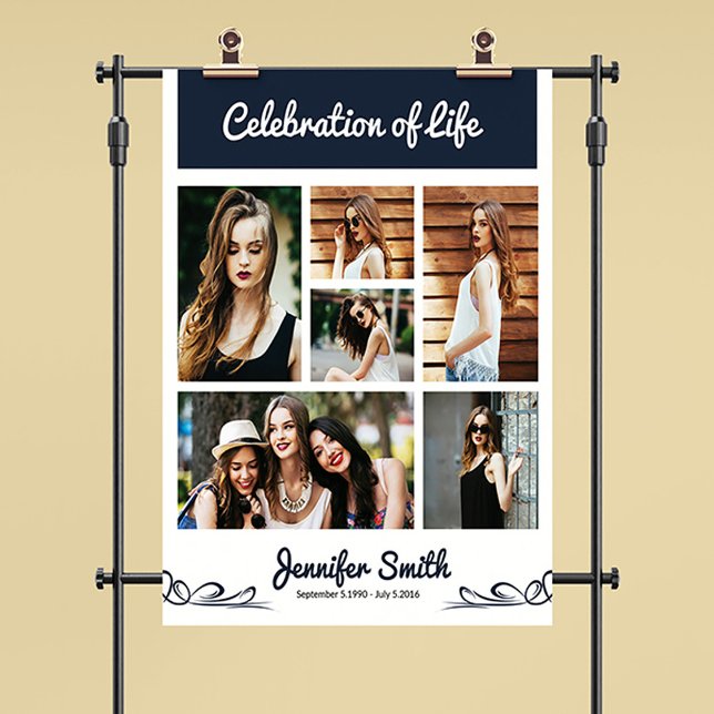 Floral Funeral Welcome Sign Template (Funeral Welcome Sign)