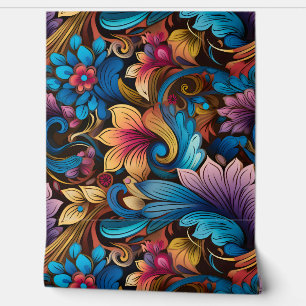 Floral Funkadelic Botanical Wallpaper