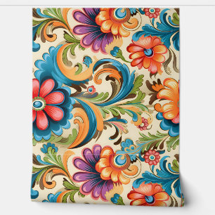 Floral Funkadelic Botanical Wallpaper