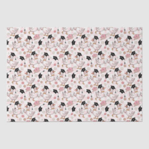 Floral Funny Groovy Goose Graduation Tissue Paper