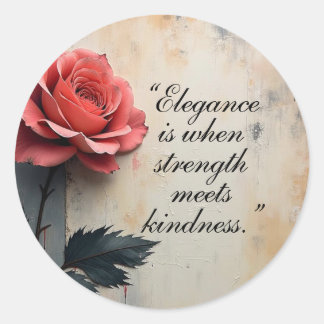 Floral Galore Classic Round Sticker