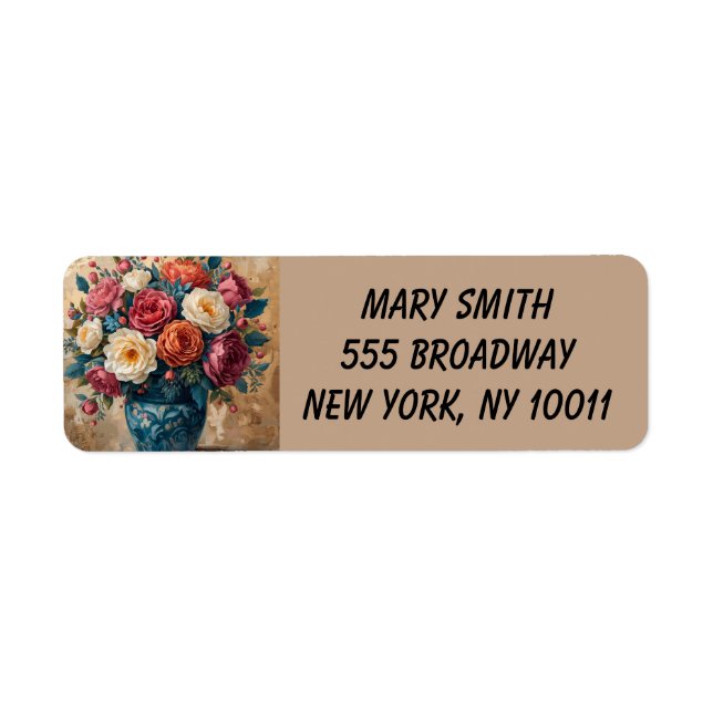Floral Galore - Return Address Labels (Front)
