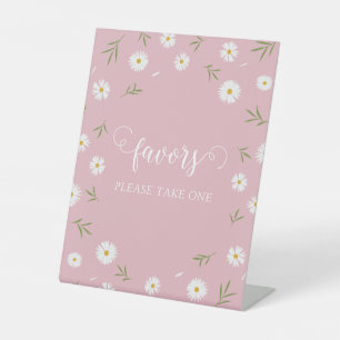 Floral Garden Bridal Shower Favors Please Take One Pedestal Sign
