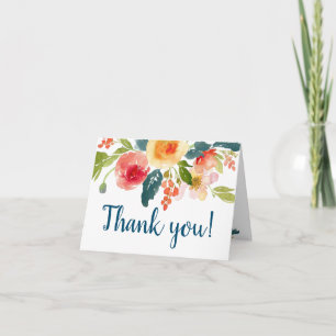 Floral Garden Bridal Shower Thank You Card