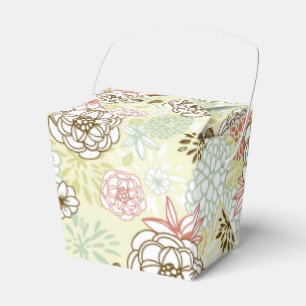 Floral Garden Chinese Take Out Box