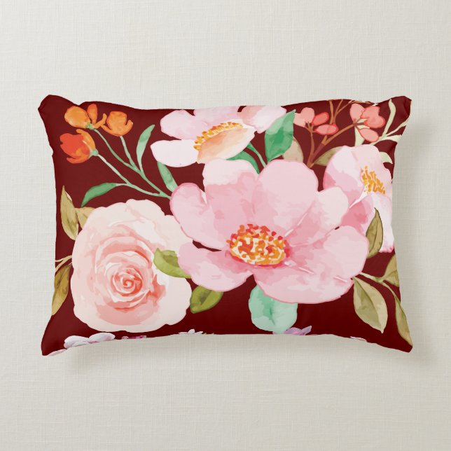 Floral Garden  Decorative Cushion (Front)