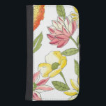 Floral Garden Design with White Background Samsung S4 Wallet Case<br><div class="desc">This floral garden design features strikingly bright colours against a pale white background,  making the flowers stand out even more. An amazing painting that can bring colour and beauty to any room. Purchase it for yourself,  or give it to a loved one as a gift!</div>