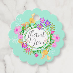 Floral Garden  Favour Tags