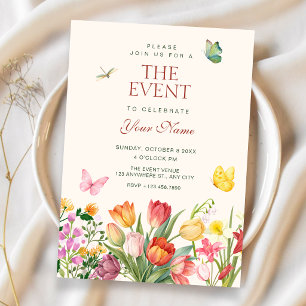 Floral garden  invitation