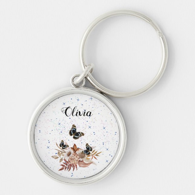 floral garden key ring (Front)