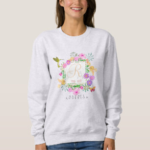 Floral Garden Monogram Sweatshirt