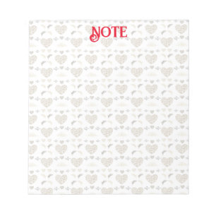 floral garden notepad