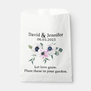 Floral Garden Seed Envelopes Wedding Favour Bags