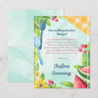 Floral Garden Seeds of Love Baby Shower Thank You