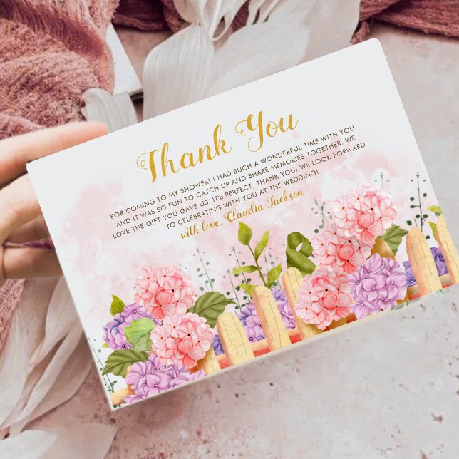 Floral Garden She’s Fresh Bridal Shower Thank You Card (Creator Uploaded)
