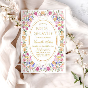 Floral Garden Spring Bridal Shower Invitation