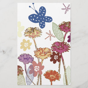 Floral Garden Stationery