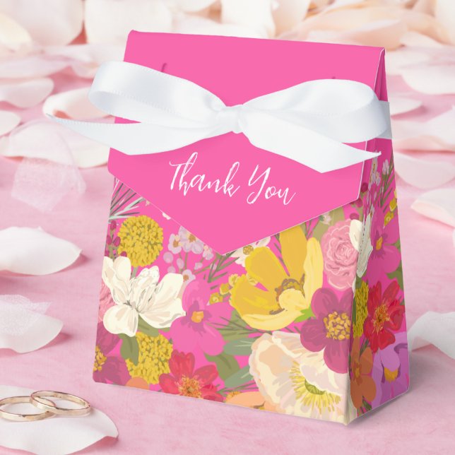 Floral Garden Summer Bridal Shower Thank You  Favour Box (Wedding)