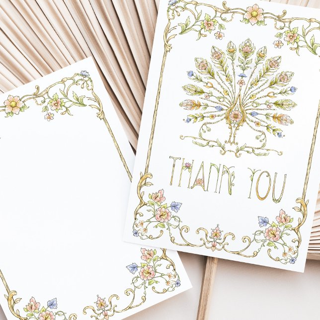 Floral Garden Thank You Card Wedding (Creator Uploaded)
