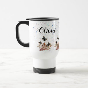 floral garden travel mug