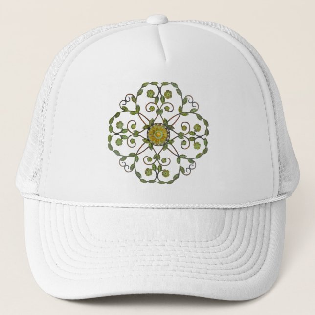 Floral Garden Trucker Hat (Front)