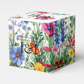 Floral garden wedding favour box