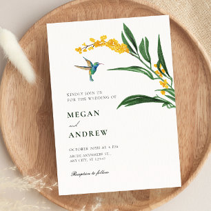 Floral garden wedding  invitation