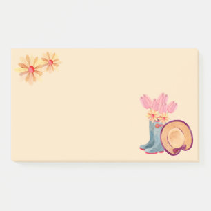 Floral Gardening Post-It Notes