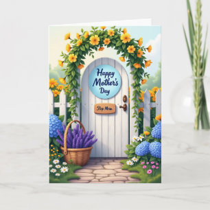 Floral Gate Mothers Day Card