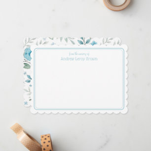 Floral Gender Neutral Grandmillennial Baby Nursery Card