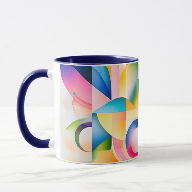Floral Geometric Harmony Mug (Left)
