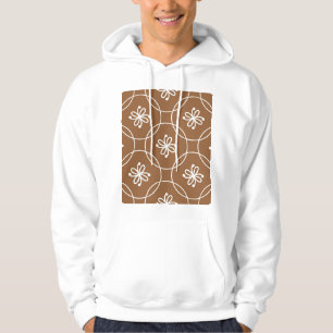Floral geometric: vintage art pattern. hoodie