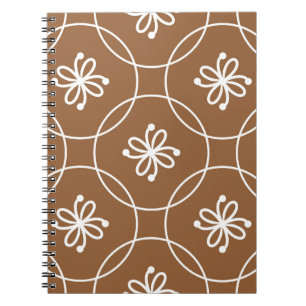 Floral geometric: vintage art pattern. notebook