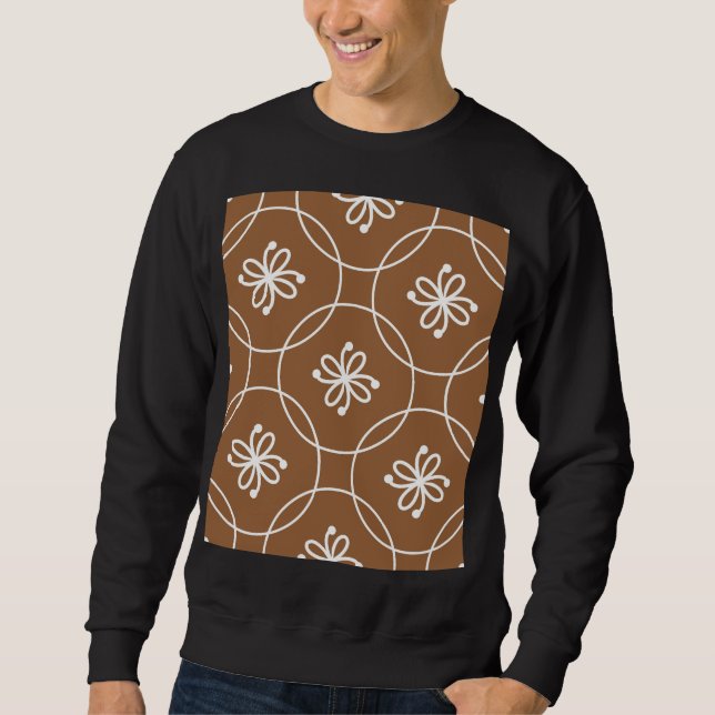 Floral geometric: vintage art pattern. sweatshirt (Front)