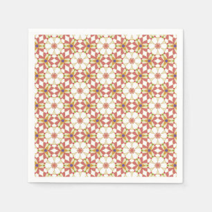 Floral Geometry  Napkin