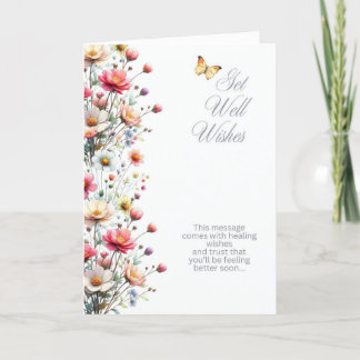 Floral Get Well Greeting Card