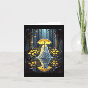 Floral Ghost Halloween Costume Spooky Season Women Card