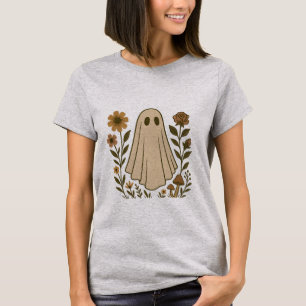 Floral Ghost T-Shirt – Cottagecore Halloween Tee