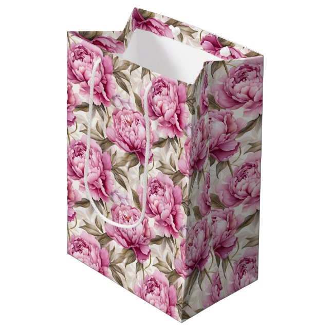 Floral Gift Bag (Front Angled)
