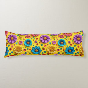 Floral Gift Teen Girl Room Decor Body Cushion