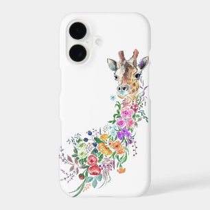 Floral Giraffe iPhone Case