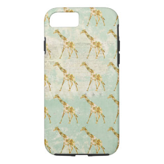 Floral Giraffe Pattern iPhone 7 case